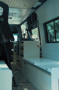 Internal Designer Cabinets of Custom Vans